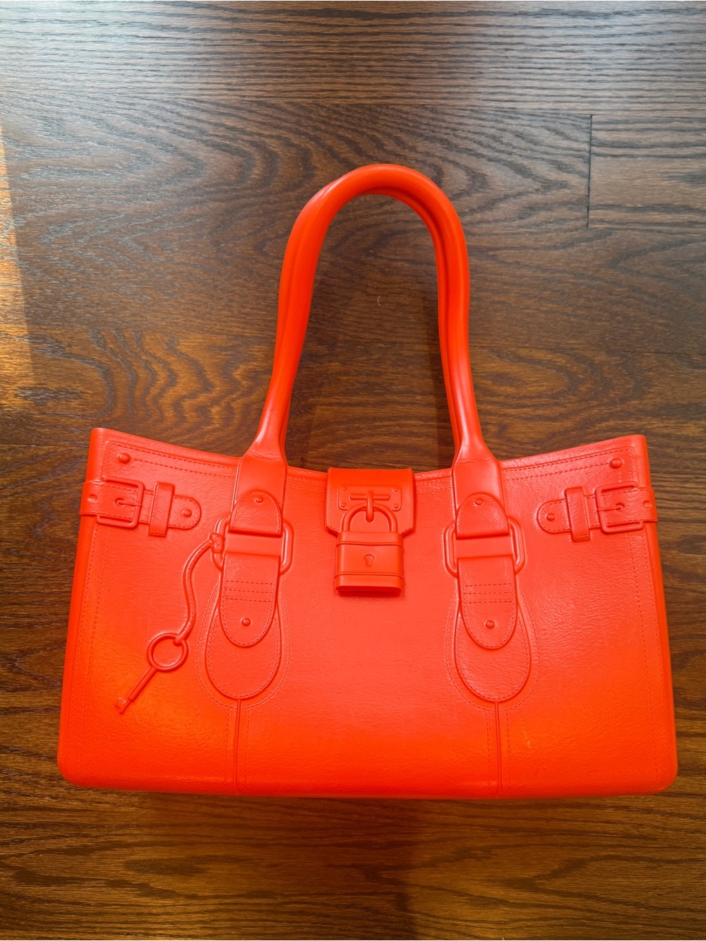 Great Bag Co Orange Rubber Tote bag